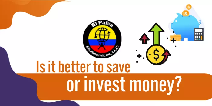 Is it better to save or invest money?